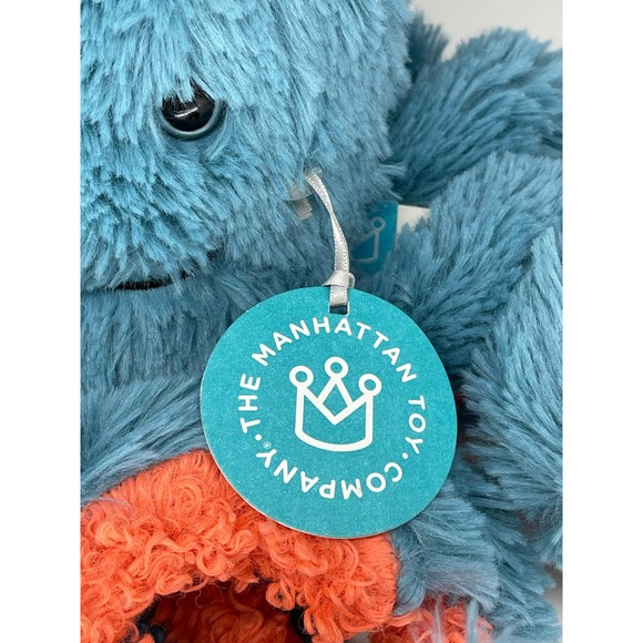 Manhattan Toy Dusty Blue Octopus 12" Ocean Sea Life Stuffed Animal Toy* - Picture 7 of 12